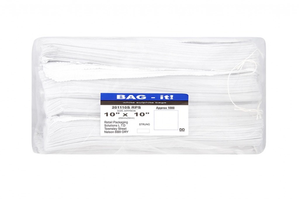 White Paper Bags 10x10